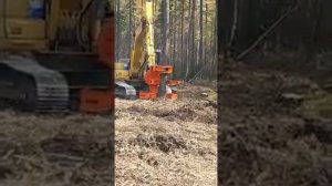 Woodcracker Оборудование с помощью которого обычный экскаватор превращается в валочную машину.