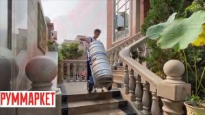 Электрическая тележка подъёмник груза по ступеням ZW 7200 кг.