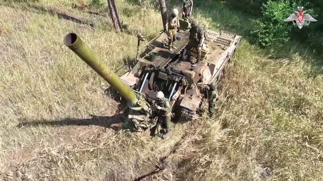 Боевая работа расчёта миномёта «Тюльпан» ЦВО