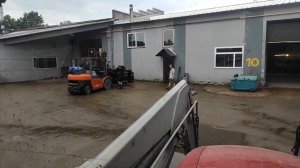 CASE MAXXUM 100 - испытания роторного снегоочистителя.