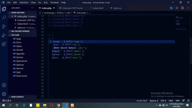 how to fix undefined index error in php || How to solve Notice: Undefined index: || urdu/hindi || смотреть онлайн