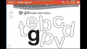 Alphabet letters and colours ( unit 1) Kid's box L2 Activity book 5 audio 7 CD1 page 6