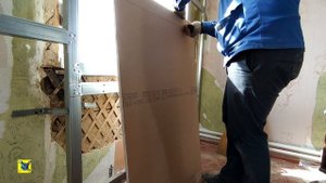 КАК СДЕЛАТЬ КАРКАС С ЗАКЛАДНОЙ ПОД РАДИАТОР ИЗ ПРОФИЛЯ И ОБШИТЬ ГИПСОКАРТОНОМ.