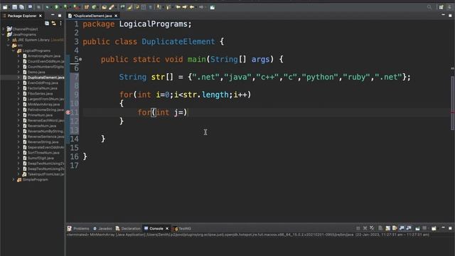 22 - Find duplicate Element in array of string смотреть онлайн