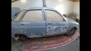 Покраска Ваз 2110 в сверхпрочное покрытие МОЛОТ
