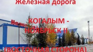Железная дорога Когалым - Айка - Ноябрьск II (вид из окна поезда, восточная сторона) (СВЖД)