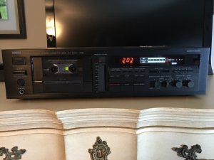 YAMAHA KX-500  Редкая  Винтажная стереокассетная дека-Япония-1988-год