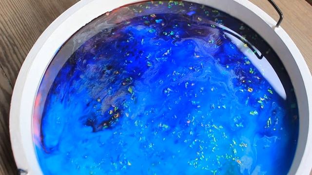 Поднос "Космос" из эпоксидной смолы смотреть онлайн