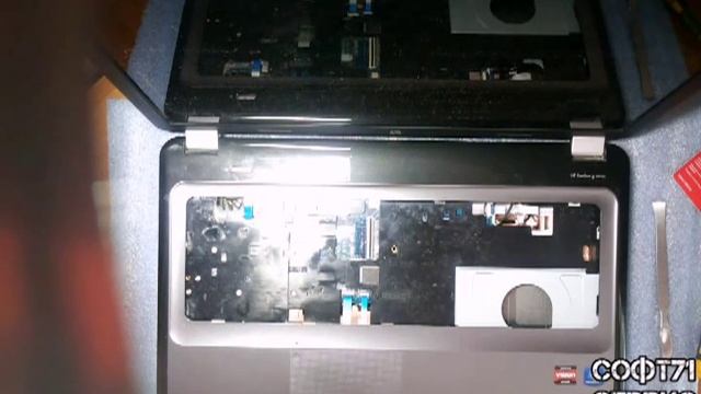 Как разобрать ноутбук hp g7 смотреть онлайн