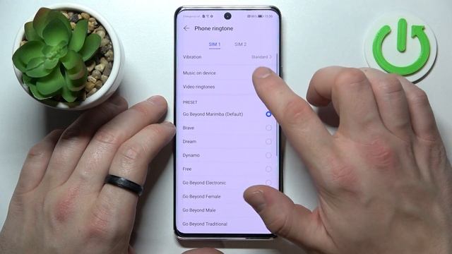 Open Sound Settings / Customize Ringtone - HONOR 50
