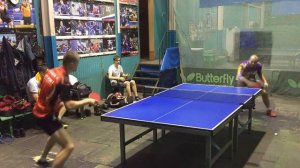 Атака по подрезке в настольном теннисе 2 часть