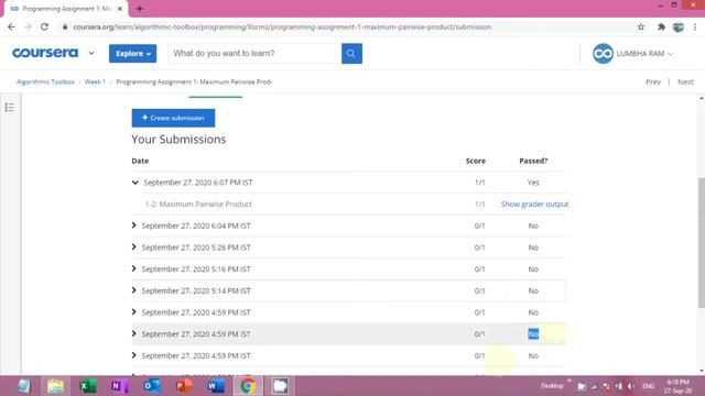 Algorithmic Toolbox Coursera Quiz Answers & Assignment Solutions Maximum Pairwise Product Assignmen