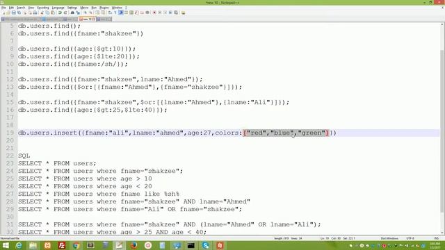 24 adding array in document using mongoDB смотреть онлайн
