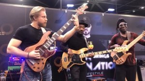 Hadrien Feraud, Marcus Miller, Richard Bona - NAMM 2019