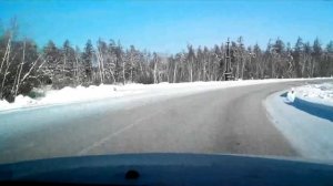 Дорога Якутск - Маган. Road Yakutsk-Magan. Yakutia, Russia.