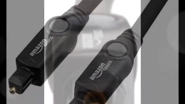 AmazonBasics Digital Optical Audio Toslink Cable 6 Feet 1 8 Meters