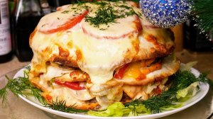 ЦыганБургер 4. Новогодний мясной ТОРТ, цыганка готовит. Gipsy cuisine.