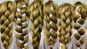8 simple braids! QUICK and EASY. Everyone can repeat!