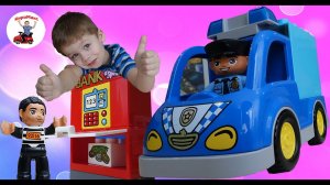 Ограбление банкомата! ЛЕГО Полицейский патруль! ATM robbery! LEGO police patrol!