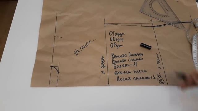 Как построить базовую основу. Простой вариант без вытачек.