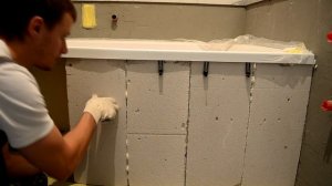 Идеальный  экран под угловую ванну за 10 мин