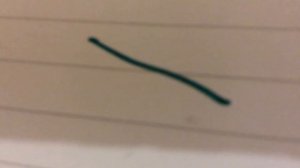 A dark green drawn line