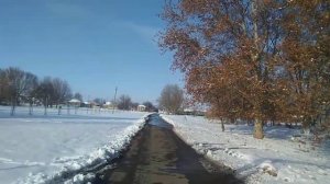 Прогулка по хутору, зимняя красота. Бейсужек Второй, парк отдыха, ДК.