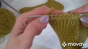 МК. Следки на двух спицах без швов.