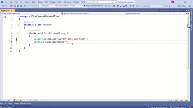 How to get current date and time in C# | C# DateTime manipulation example | C# interview question смотреть онлайн