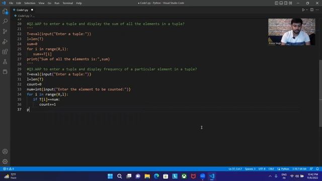 Coding Exercise on Tuples in Python | Python Tutorials For Beginners