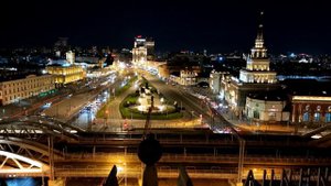 DJ Smash - Moscow Never Sleeps (timelapse Video 4K). Площадь Трех Вокзалов.
