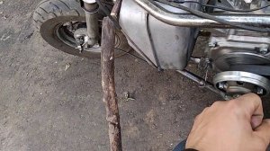 Мото самокат самодельный