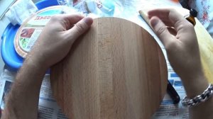 Подготовка разделочной доски для работы.Обработка деревянных досок маслом.