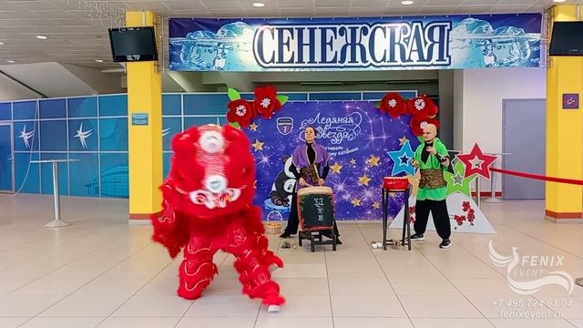 Заказать китайское шоу на праздник в Москве - южный китайский лев на корпоратив и встречу гостей.MP4