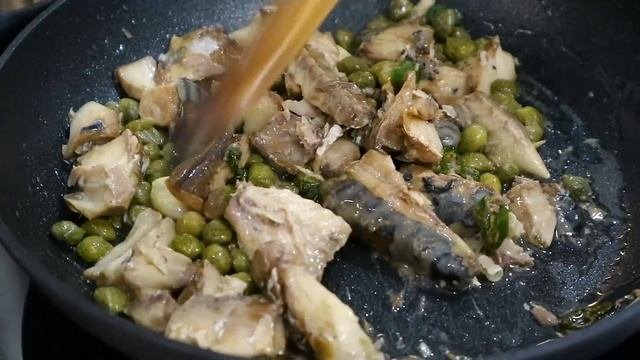 Как приготовить вкусные макароны когда нет времени! Паста со скумбрией и каперсами
