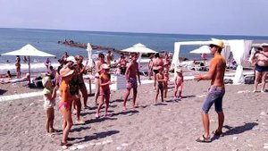 анимация на пляже в отеле гостевой дом Замок у моря, Сочи, Лазоревское, Головинка