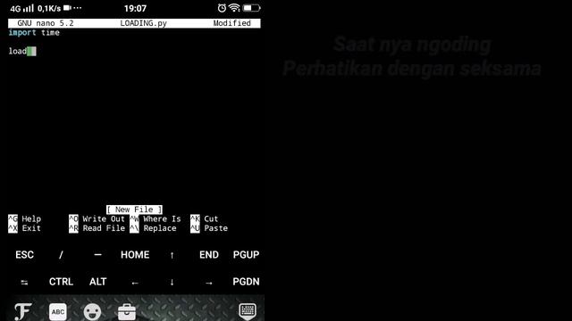 Cara membuat text berjalan/program loading termux menggunakan bahasa python смотреть онлайн