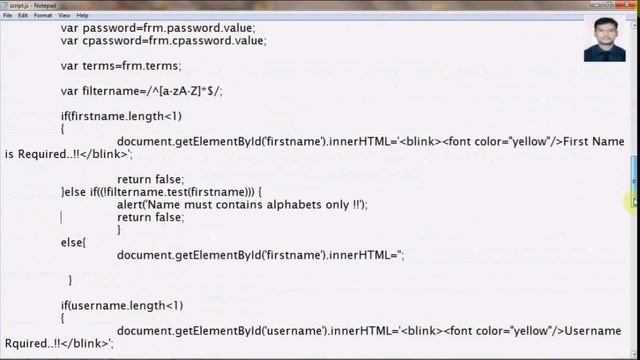 How to make a Java web Project (Easy Way) (Step-12  Edit script.js)