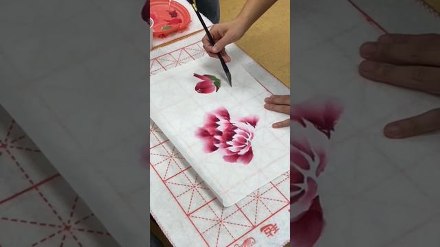 国画牡丹 пион в китайской живописи Chinese painting#Китайскаяживопись#гохуа#国画#guohua#zhongguohua #muda