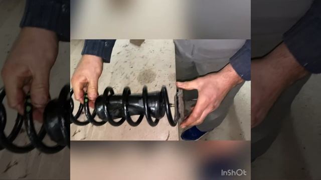 VW Touran - Air Baloon fitting inside spring. смотреть онлайн