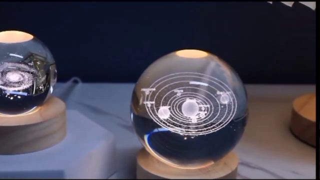 3D Crystal Ball Night Lamp|solarballs where is jupiter leak|galaxy night light projector|AliExpress