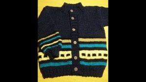 Кофта спицами на 1-2 годика. МК. 1 часть