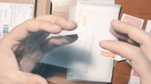 [Распаковка]  Защитные стекла на экран для смартфона Самсунг