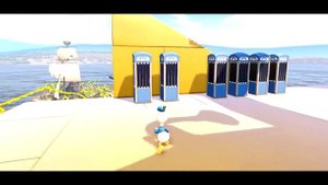 Дисней Pixar Автомобили Monster Truck Молния Маккуин гонки с Дональд Дак и Спайдер-Человек!