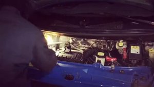 Форд Транзит дымит не слабо..