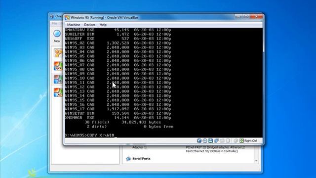 Complete Windows 95 Installation in Virtualbox Part 1 of 2 смотреть онлайн