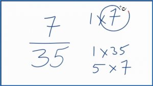 How to Simplify the Fraction 7/35