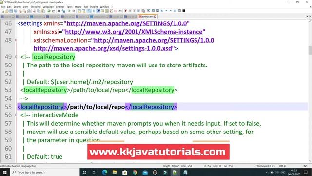 Maven local repository location & how to change it? ||Maven - Change Local Repository Location