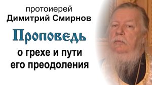Проповедь о грехе и путях его преодоления (2006.01.18). Протоиерей Димитрий Смирнов