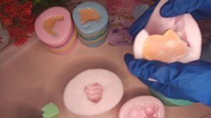 Акварельная заливка силиконовых форм для мыла.Мыловарение.Мыло ручной работы.животные из мыла